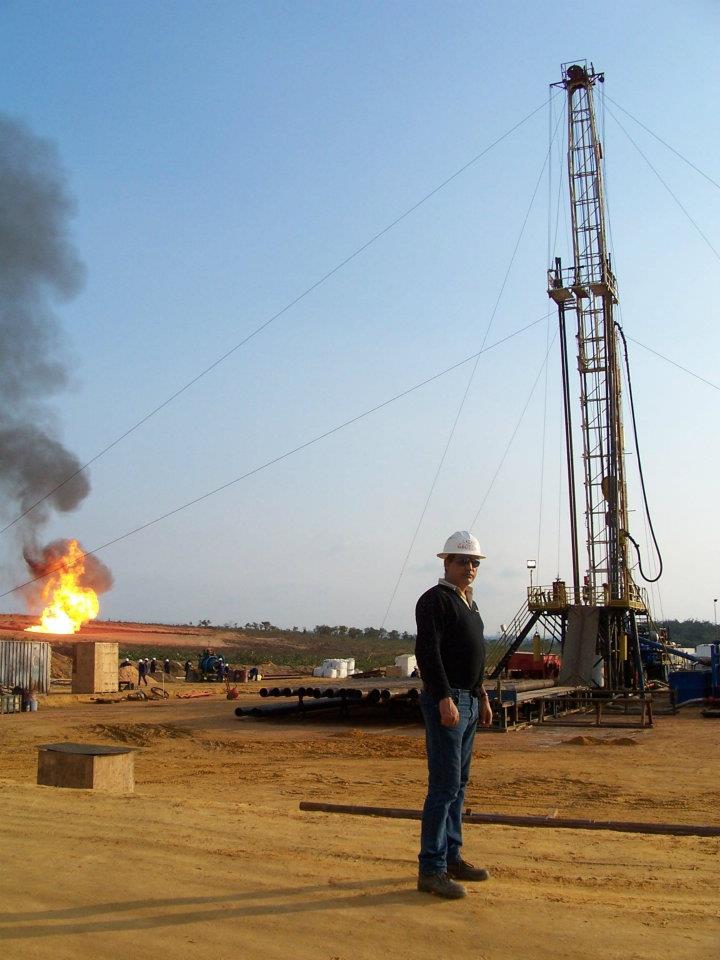 Rig flaring onshore