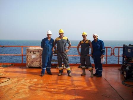 Offshore team deck