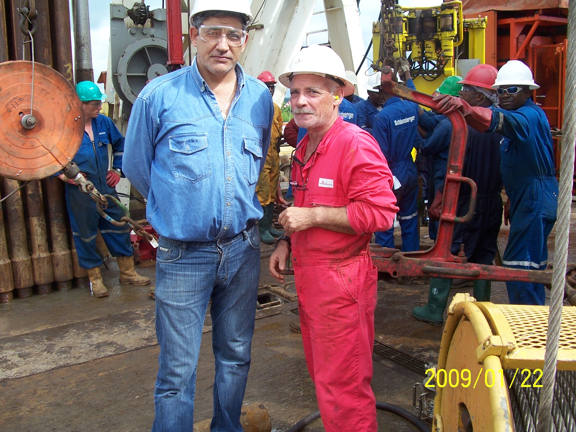 Schlumberger wireline rig floor operations
