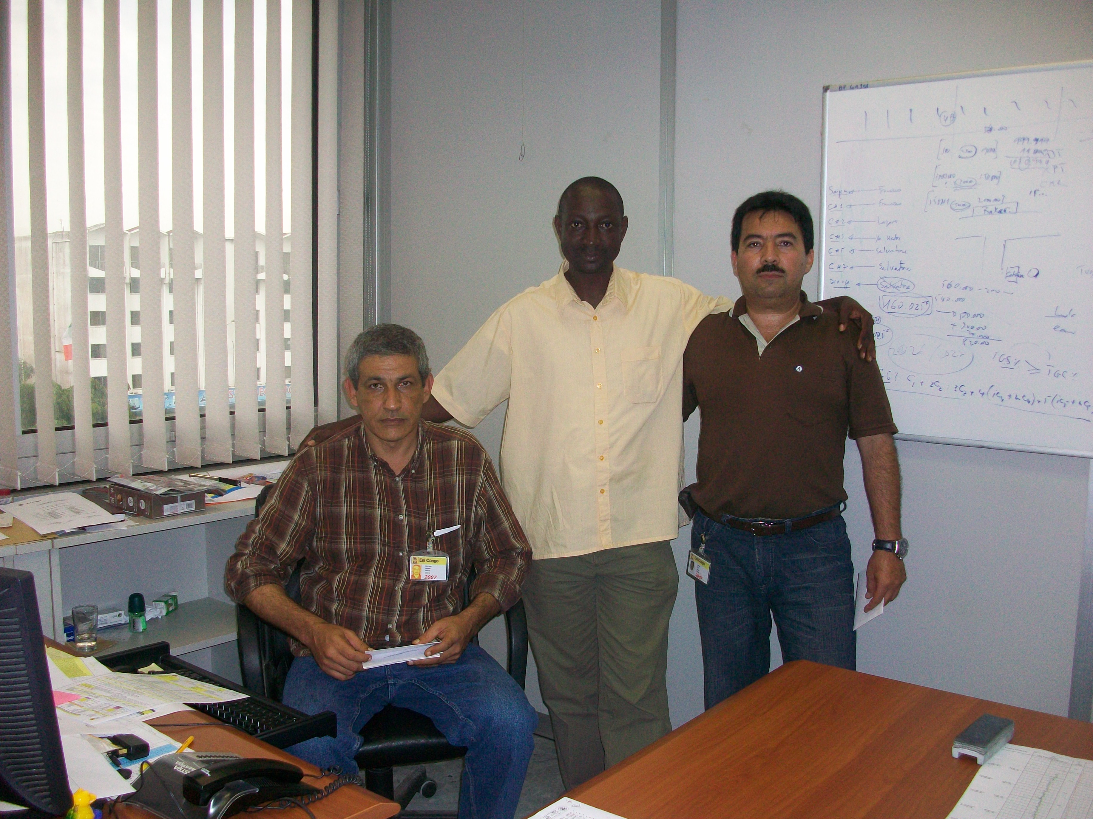 ENI Congo office geology team