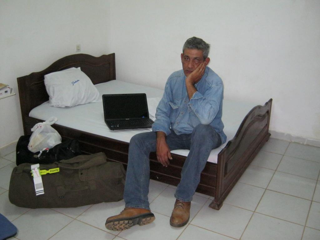 Field camp hotel room between missions