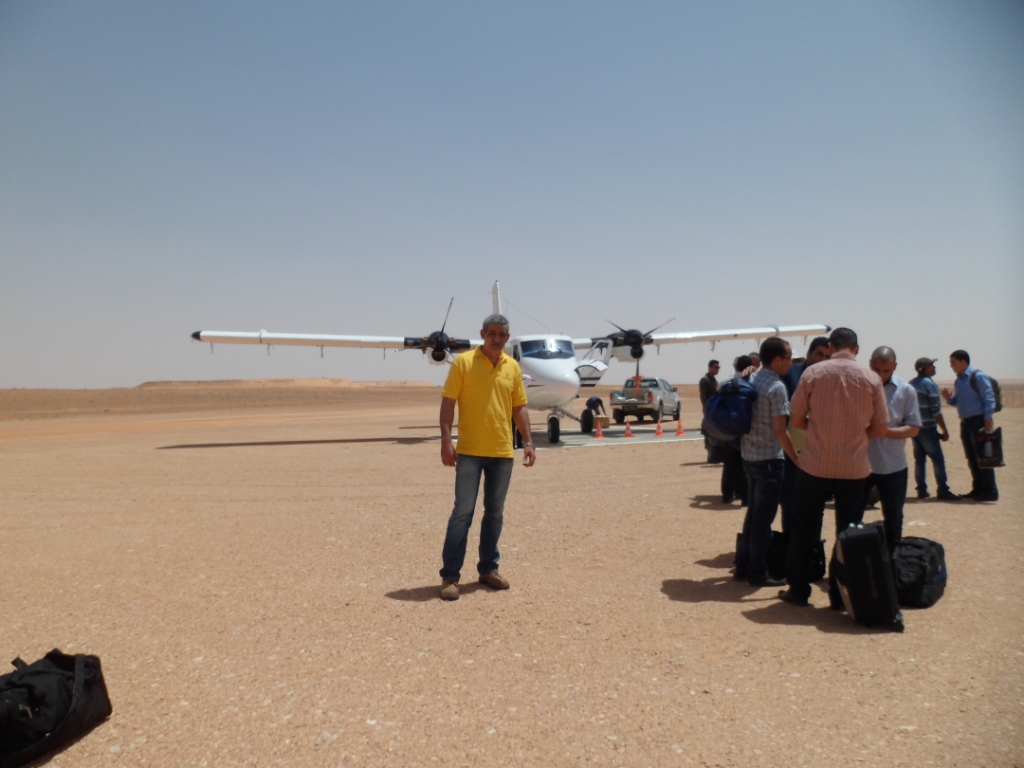 Desert airstrip field transfer
