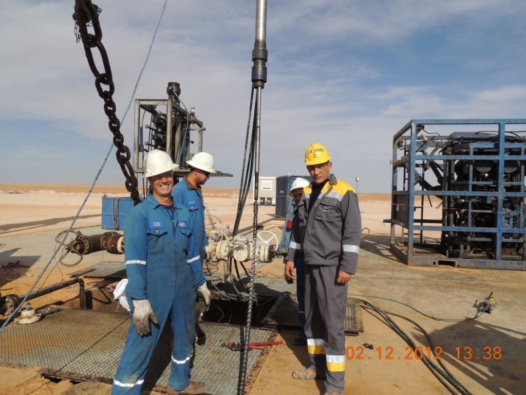 Desert wireline slick line operations
